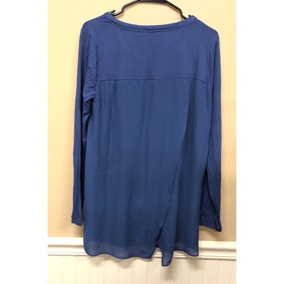 Cupio Womens Blue Long Sleeve Blouse Top Size M - Picture 2 of 6